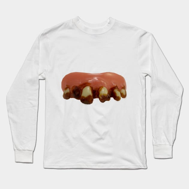 Rotten To The Core Bad Teeth Long Sleeve T-Shirt by Graffix